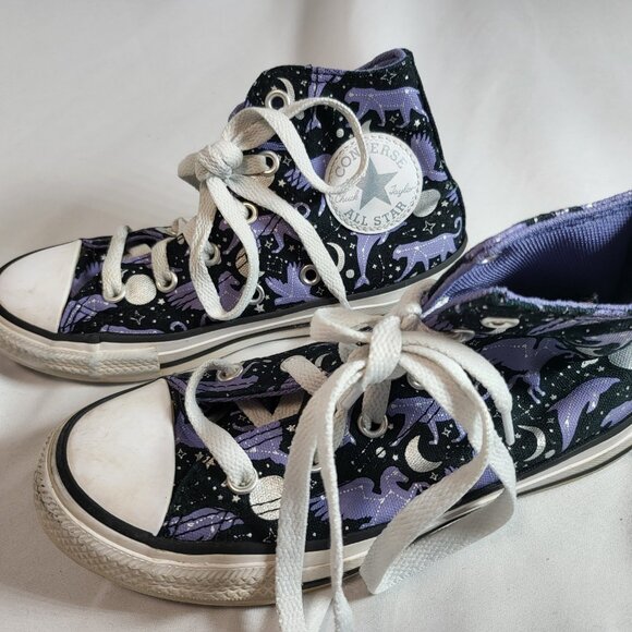 Converse Constellations Chuck Taylor All Star Hi-top Kids Sneaker Size 13 Chucks - Picture 5 of 10